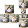 Plush Dog Charm Toy With Cartoon Bow For Wedding Decor And Gift Use