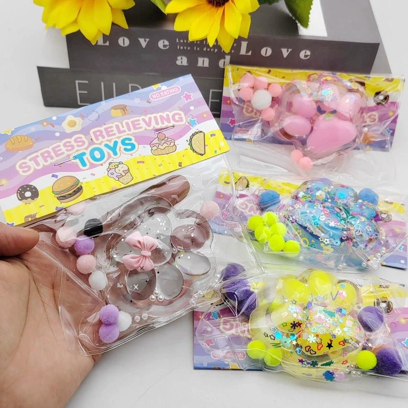 

Toys Toys Toys New Cat Paw Decompression Kawaii Cartoon Antistress Stress Relief Slow Rising for Adult Stretch Kids