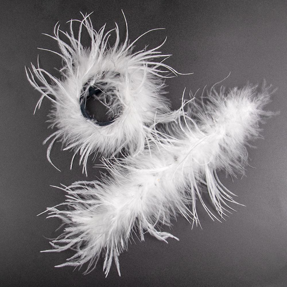 DIY 2 Stück wunderschöne Straußenfeder-Manschetten, flauschige Armbänder, farbige Federarmbänder, Haarschmuck, Fußkettchen, Ärmelmanschetten, Dekoration