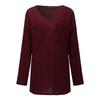 Camicetta da Donna Oversize in Cotone e Lino a Manica Lunga con Vestibilità Casual e Tasche Frontali