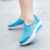 Women's Mesh Slip-On Platform Shoes - Spring/Summer Breathable Casual Sneakers with Thick Sole