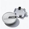 4pcs Silver Black SSR Logo Emblem Car Wheel Center Caps 54MM 49MM Rim Hubcaps Dust Cover Wheels Hub Cap Replace Car Accessories