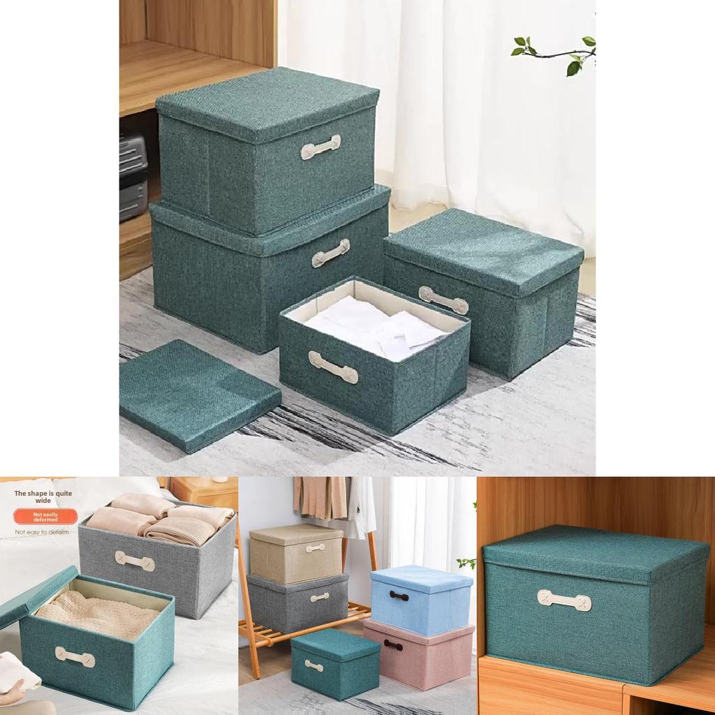 Förvaringslåda för sängkläder i Oxford-tyg med handtag för användning i garderoben