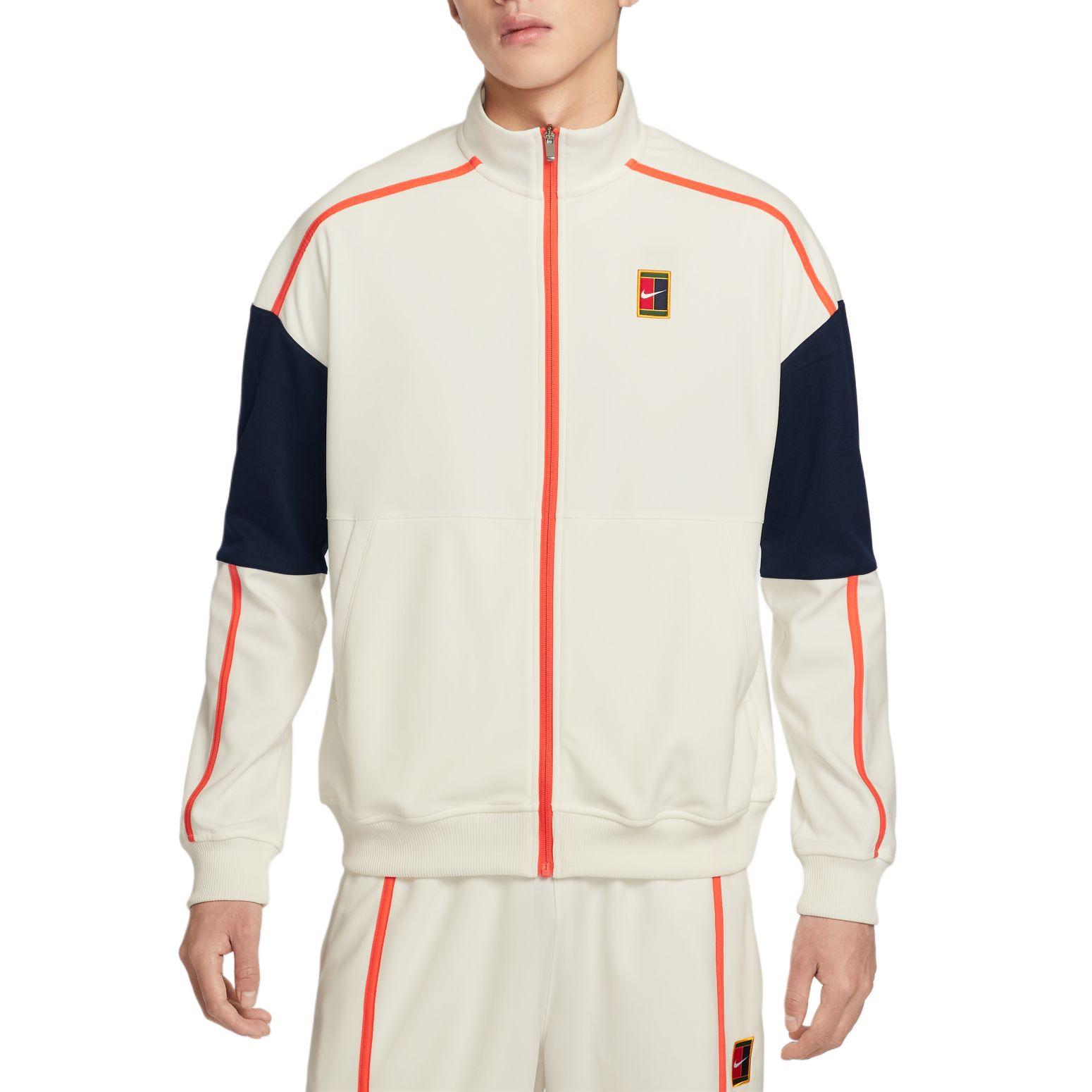 

Чоловіча тенісна сорочка Nike Court Heritage з в язки фліс, на блискавці, з довгим рукавом, топ FZ6926-133 L