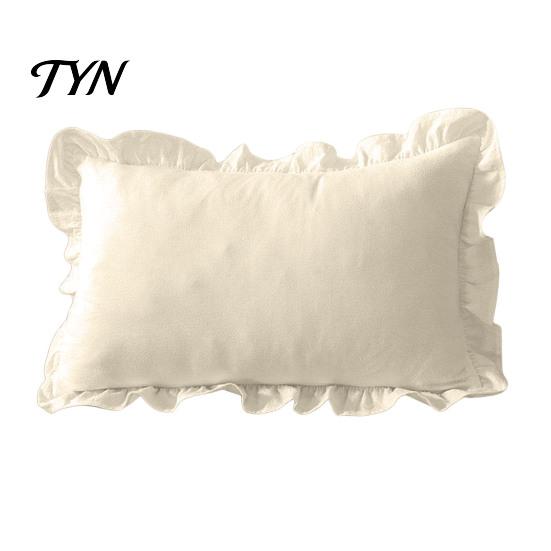 Federe Minimaliste Moderne per Cuscini, Copricuscino Ruffle, Fodera a Quadri in Cotone con Bordo Arricciato, 18x18 Pollici Accessori per la Casa del Soggiorno 20x12
