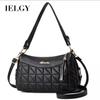 IELGY Women's Black Large Capacity Shoulder Crossbody Bag, Classic Daily