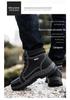 Men's Waterproof Non-Slip High-Top Hiking & Travel Shoes - Versatile, Outdoor, Plus Size, Velvet-Lined.