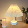 NICE POINT Faltbare Tischlampe, Stilvoll, USB-wiederaufladbar, 3 Farbwechsel & Stufenlose Dimmung, Indirekte Beleuchtung, Nachttischlampe, LeselampePflege