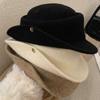 Solid Color Top Hats Curled Fisherman Hat Retro French Beret