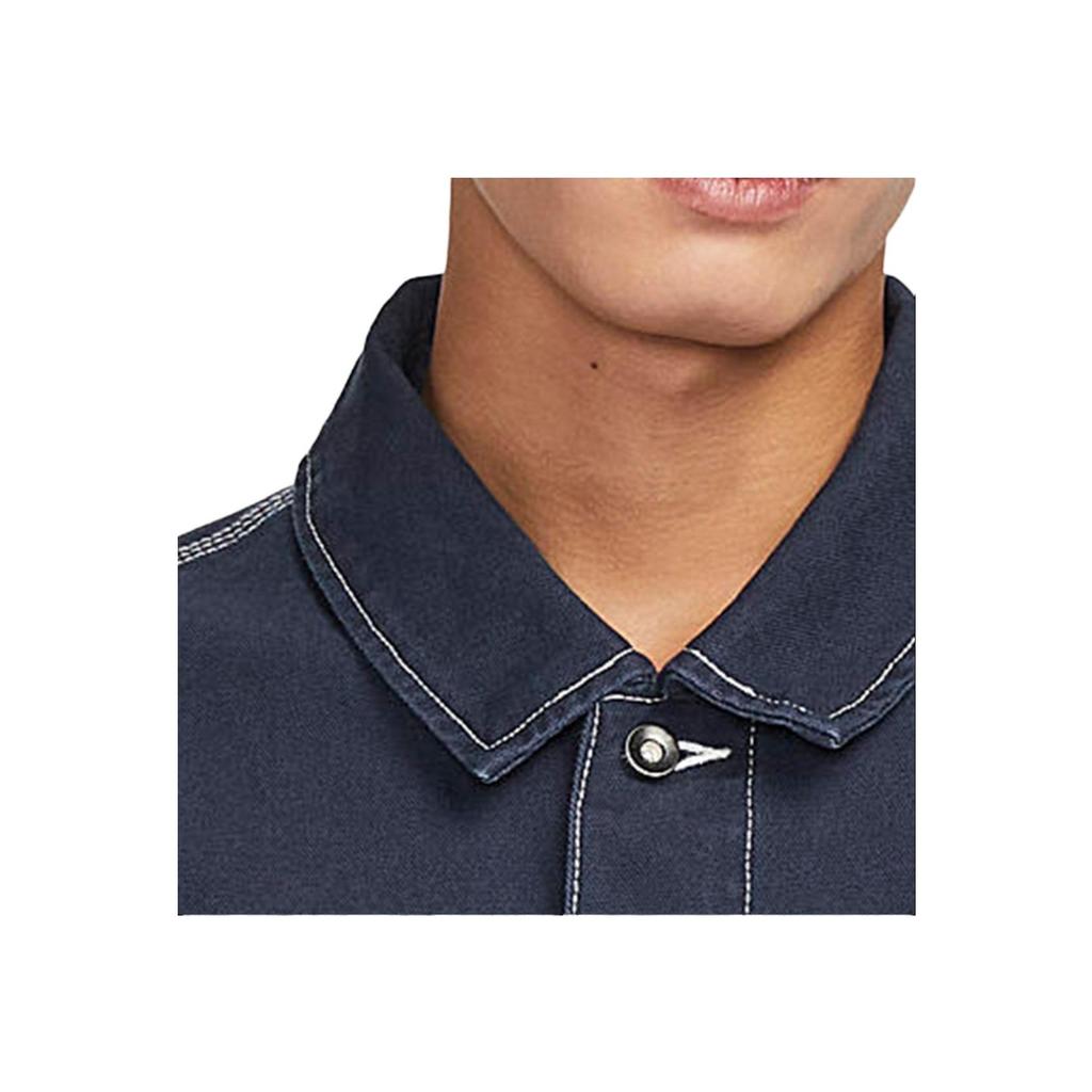 Nike Minimalist Brand Small Logo Embroidered Comfortable Polo Sports Casual Jacket Men Jackets Navy-Blue FN0357-451