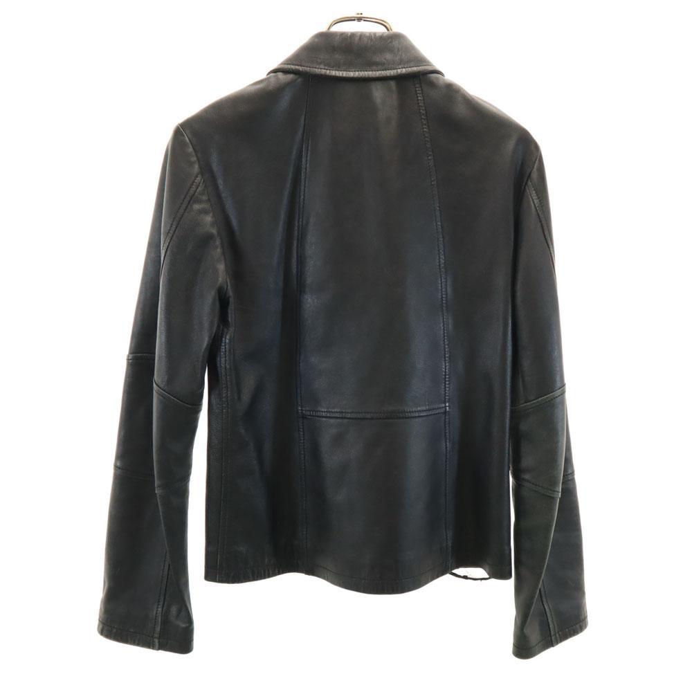 MAX&CO leather jacket 40 black Women Used