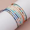 2026 New Boho Colorful Acrylic Bead Thin Chains Couple Bracelet for Women Luxury Handmade Small Ball Bangle Jewelry Accessories