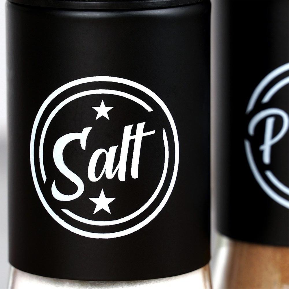 Salt and Pepper Set Salt Shaker Pepper Shaker Glass Spice Container