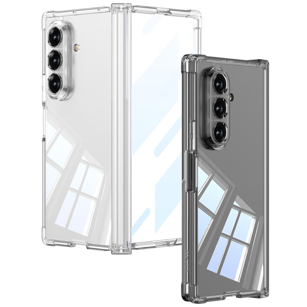 Suitable for Samsung Z Fold7 Airbag Mobile Phone Case Folding Shell Film Integrated Transparent Solid Color Magnetic Folding Protective Cover