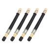 Rubber Tire Valve Extension Rubber Flexible Extension Tire Valve Adapter for Truck Bus RV Car 140mm Black 4 Pcs