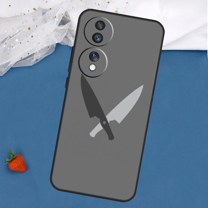 Love Baking Chef Knife Case For Honor Magic 8 7 5 6 Pro 200 400 50 70 90 Lite Win RT X8c X8b X9a X9b X9c X9d Cover