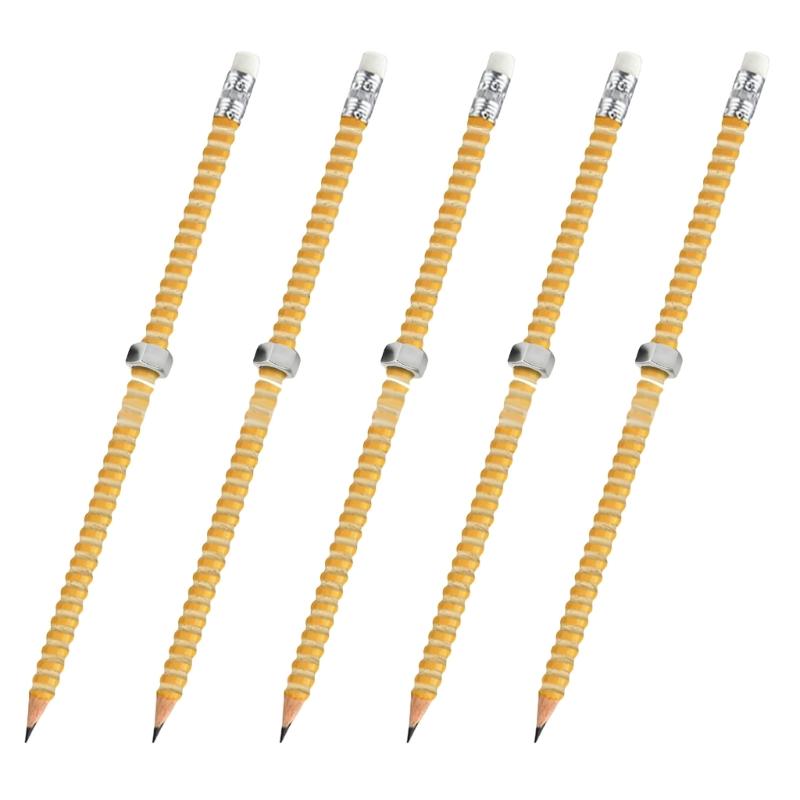 

Quiet Wooden Threaded Pencil With Rotating Metal Nut Design For Classroom Concentration Focusing Aid Stress Relief Tool