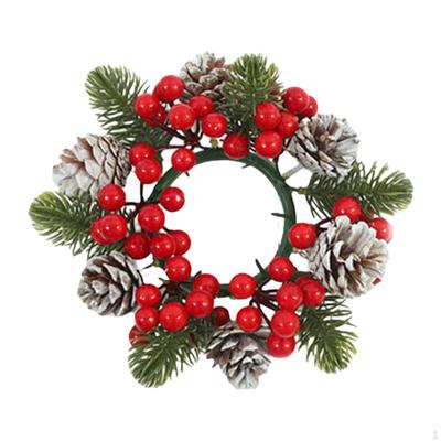 Candle Wreath Artificial Centerpiece for Festival Thanksgiving