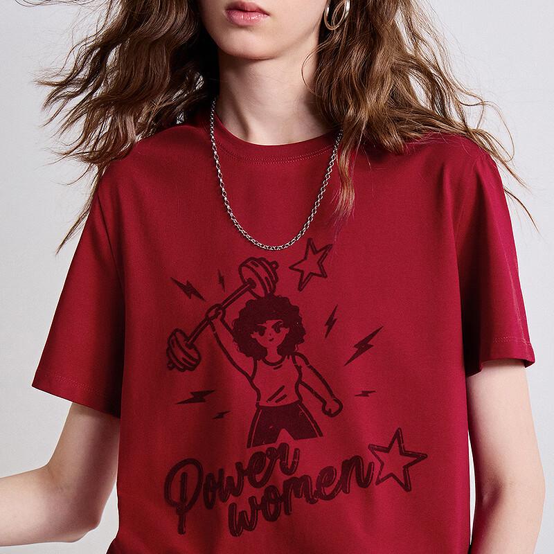 Chuyu Women's Lyocell Cotton Graphic T-shirt