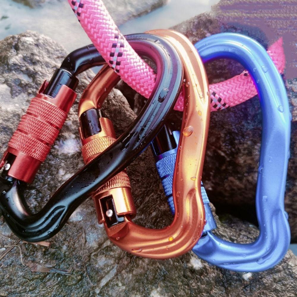 Pear-shaped Professional Carabiner 23KN Outdoor Sports Buckle  Outdoor Camping