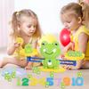 Frosch Waage Spielzeug, Zahlen Zählbausteine Spiele, Montessori Mathe Spiele für Kinder, Vorschule Kindergarten Lern Geschenk