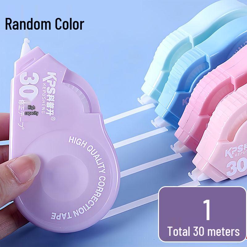 Durable 30m Correction Tape, Silent & Economical, Ideal for Students