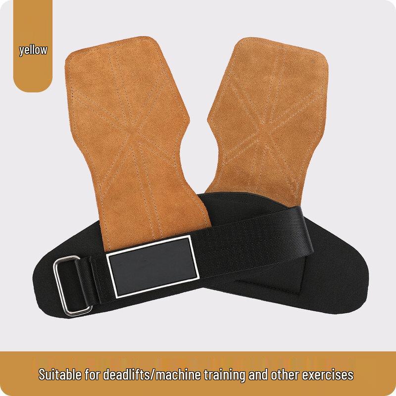 Junshi Cowhide Strength Training Palm Protectors