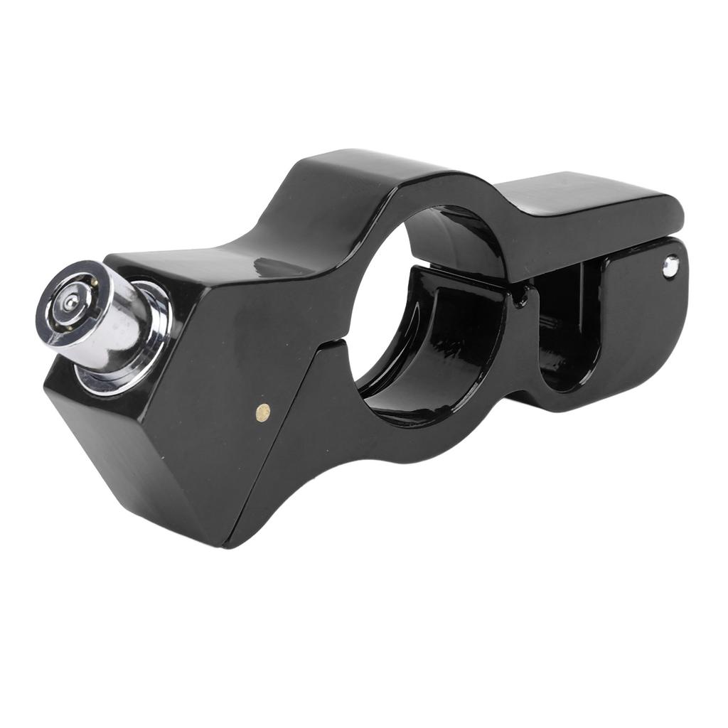 Motorcycle Handlebar Lock Aluminum Alloy Anti Theft Throttle Clutch Brake Lock with Lock Chain for ATV Off Road Bike