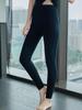 Women's Cashmere-Blend Thick Striped Leggings - Lambswool Knit Base Layer for Autumn and Winter
