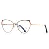 Eyebrow Point Paint Metal Optical Frame With Street S English Style Open Flat Light Mirror Womean And Men Glasses