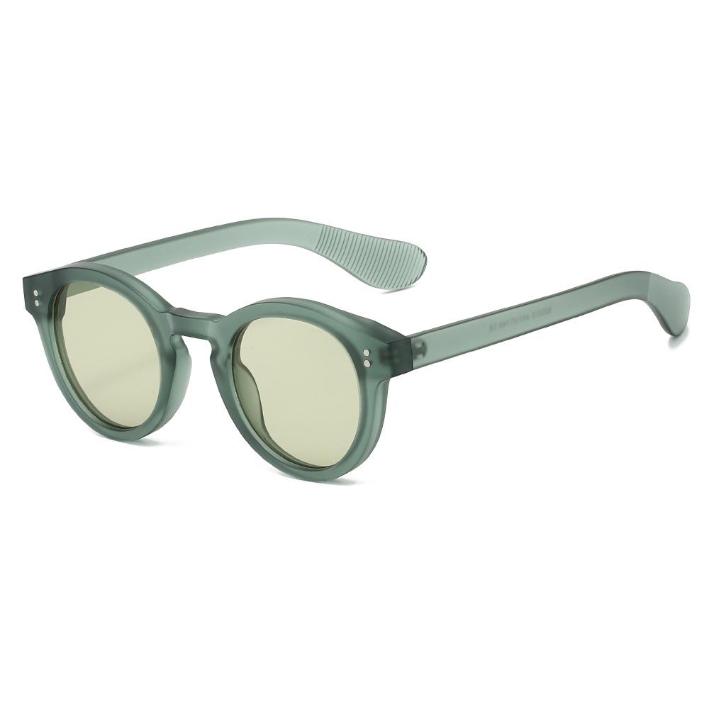 

Classic Rivet Round Sunglasses Women For Men Vintage Sun Glasses Punk Popular Trendy Outdoor Driving Jelly Eyeglasses UV400
