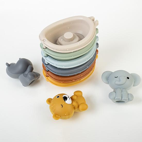 Finger Puppets Bath Toys for Kids Stacking Sensory Finger Puppets Educational Learning