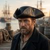 Faux Leather Cosplay Pirate Hat Solid Color Stage Performance Adult Tricorn Hat Dress Up Decoration Western Cowboy Hat