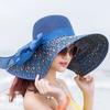 Viaggio Estivo al Mare, Cappello di Paglia a Tesa Larga per Protezione Solare e Ombreggiatura, Cappello di Paglia da Spiaggia, Versatile per le Vacanze, Cappello Fresco a Tesa Larga, Cappello da Sole