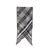 NINA SOLOR Houndstooth Patchwork Georgette Silk Scarf