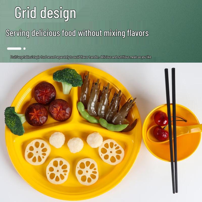 SMVP Commercial Melamine Divided Dinner Plates