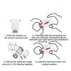 Energy Efficient Radiator Valves Adapter Easy Installation Plastic Texture for Home Office and Commercial Heating Systems