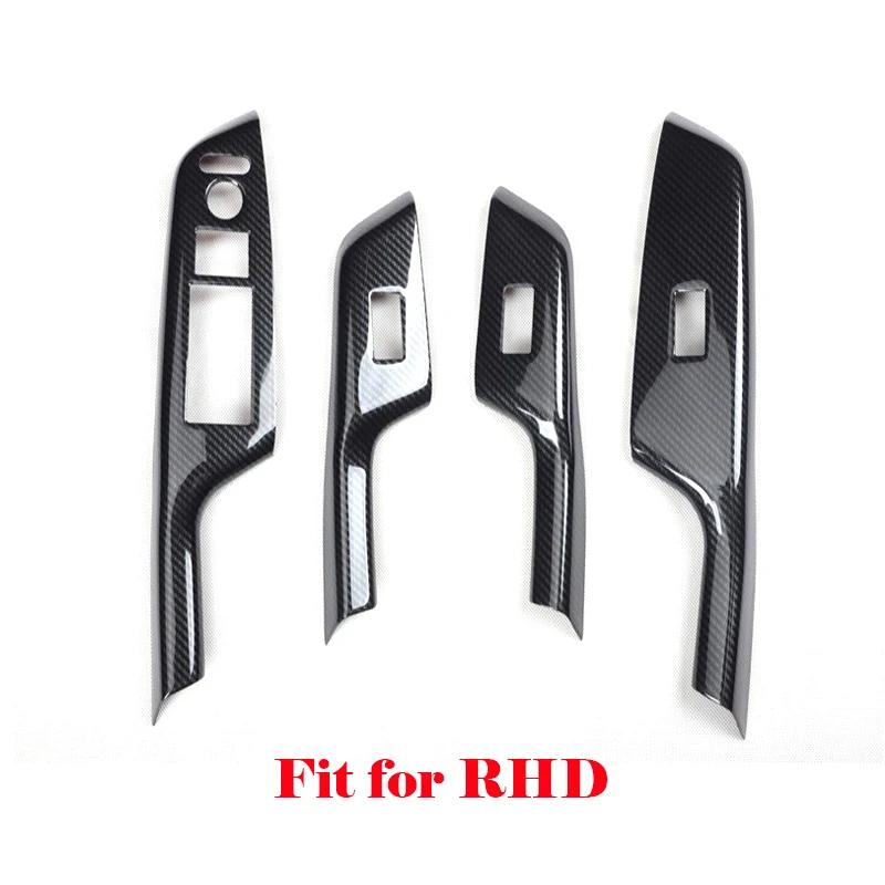 LHD RHD For Honda Civic 9TH 2012-2014 ABS carbon fiber  Accessorie Window Glass Lift Switch gear shift Panel rearview cap Cover