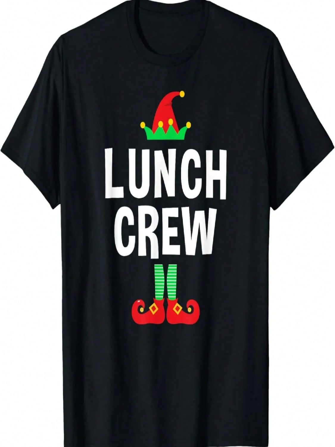 Lunch Crew Christmas Shirt - Lunch Lady Staff Tshirt T-Shirt S разноцветный