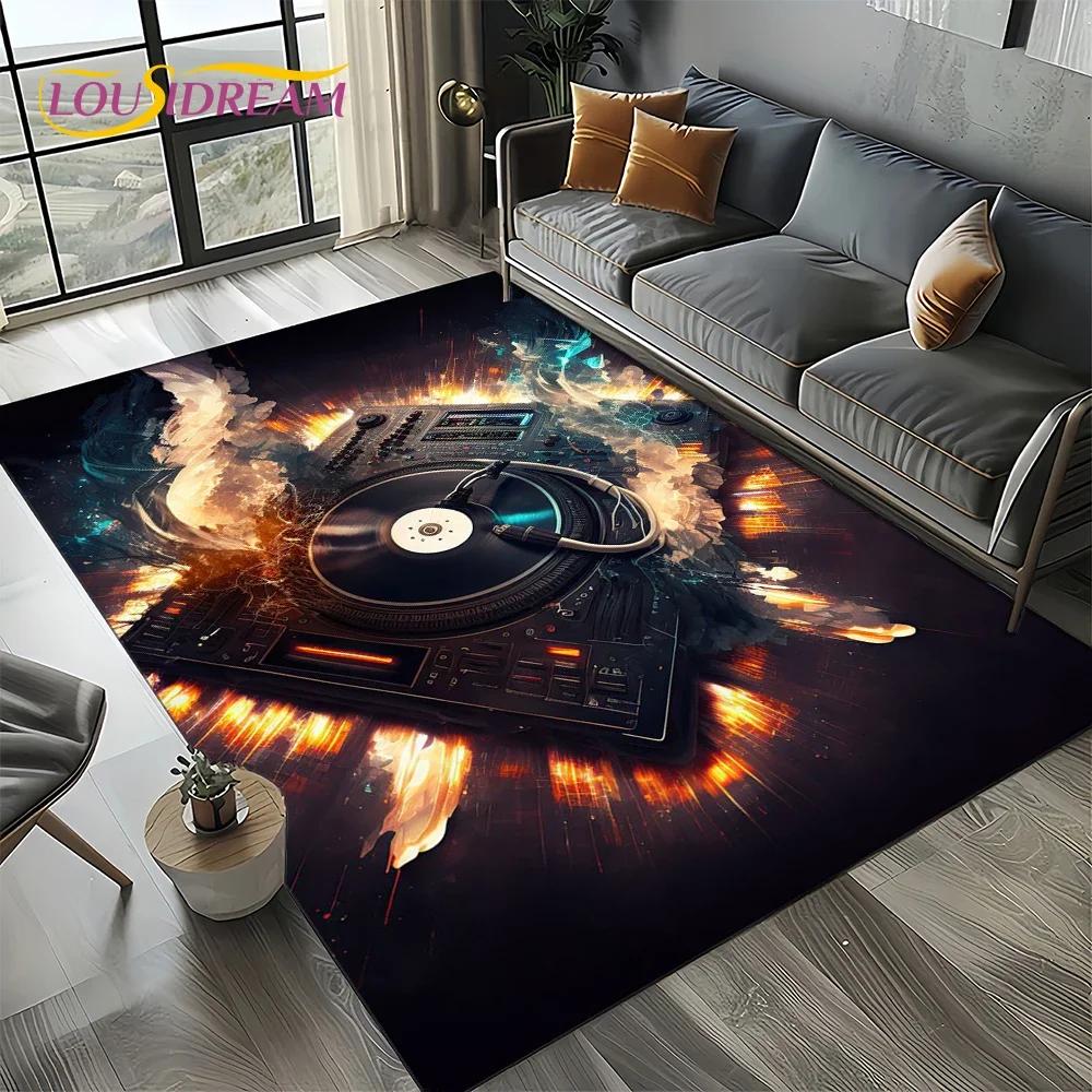 Dream Note Music Colorful Musical Score Cartoon Carpet Rug for Living Room Bedroom Home Sofa Decoration,Kid Non-slip Floor Mat