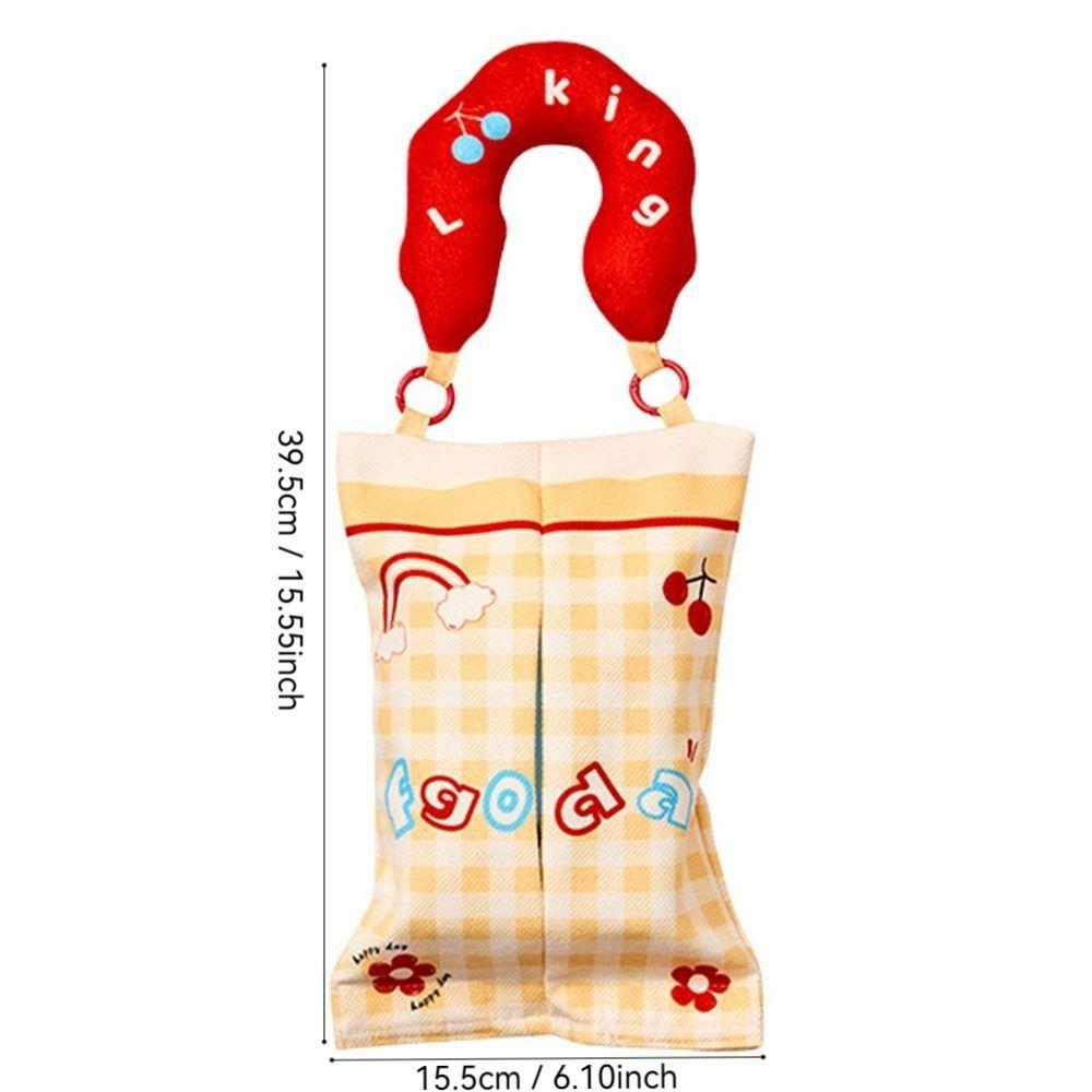 New Hanging Tissue Storage Bag Convenient Cute Tissue Box Multifunctional Portable Tissue Pouch
