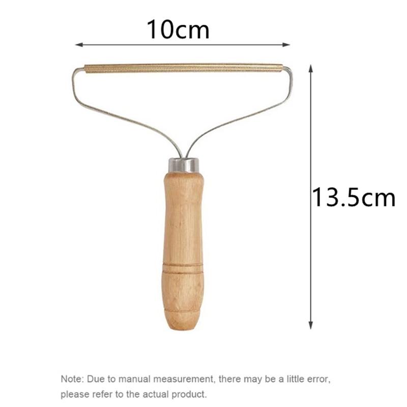 Portable Lint Remover Wooden Handle Brush Scraper Cleaning Tools for Animals Carpet Wool Coat Fuzz Fabric Pellet Manual Shaver