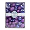42Pcs 3/4/5cm Christmas Balls Set Glitter Surface Various Pattern Christmas Balls Shatterproof Home Reusable Ornaments