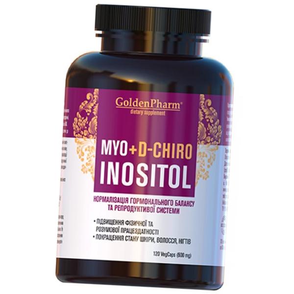 

Мио и Д-Хиро-Инозитол, Myo + D-Chiro Inositol, Golden Pharm 120вегкапс (36519025) 120vcaps