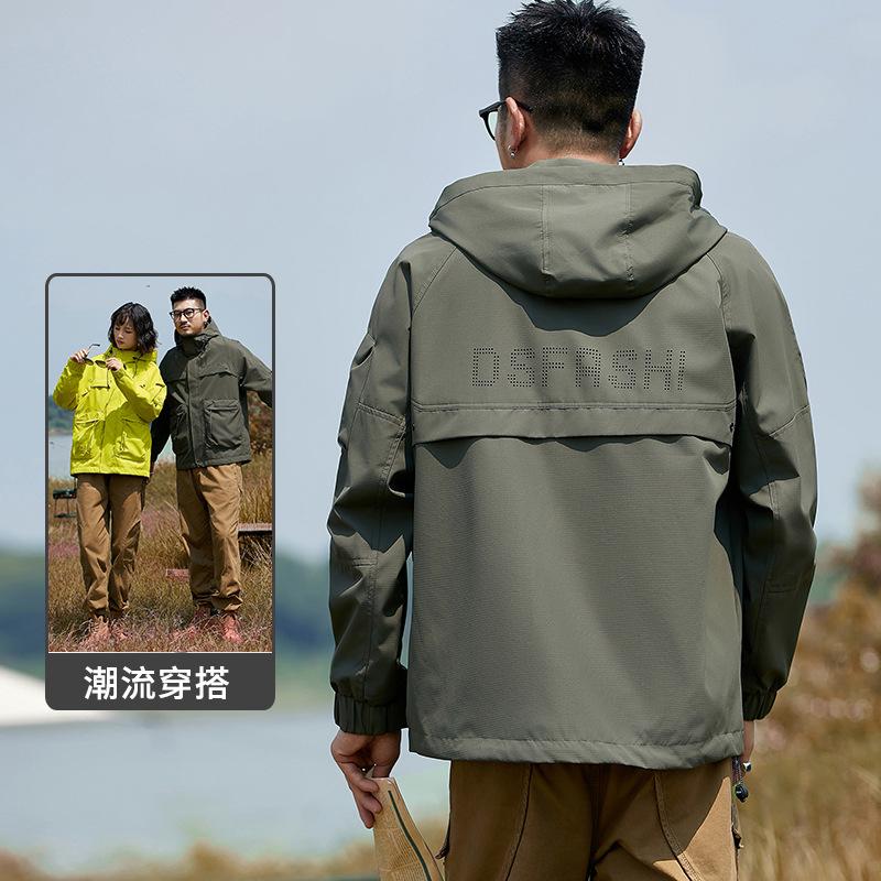 Куртка с капюшоном мужская сезонная зимняя повседневная мужская и женская одинаковая — фото 5