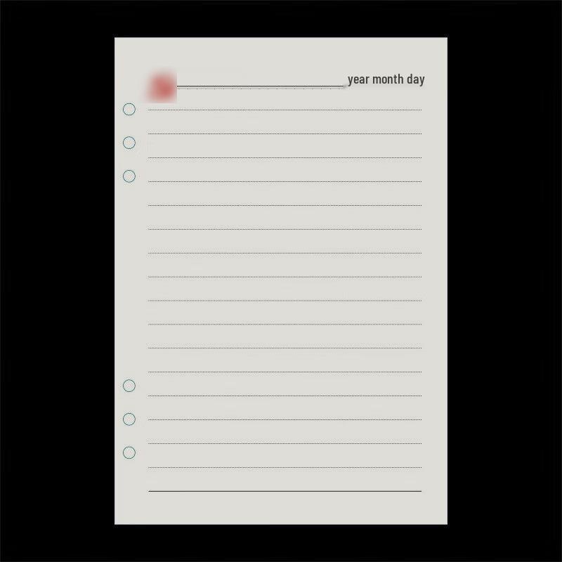 New Model Party Member Notepad: Business Meeting Loose-Leaf Record Book