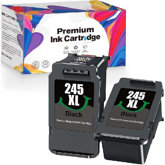 245XL 246XL Combo Pack Remanufactured Ink Cartridges Replacement for Canon 245XL 246XL PG-245XL CL246XL Ink cartridges for Pixma TS3122 MG2522 TS3322