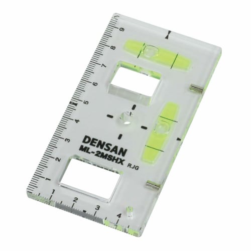 

Densan Switch Box Scribing Level with Knob Holes and Magnets, ML-2MSHX