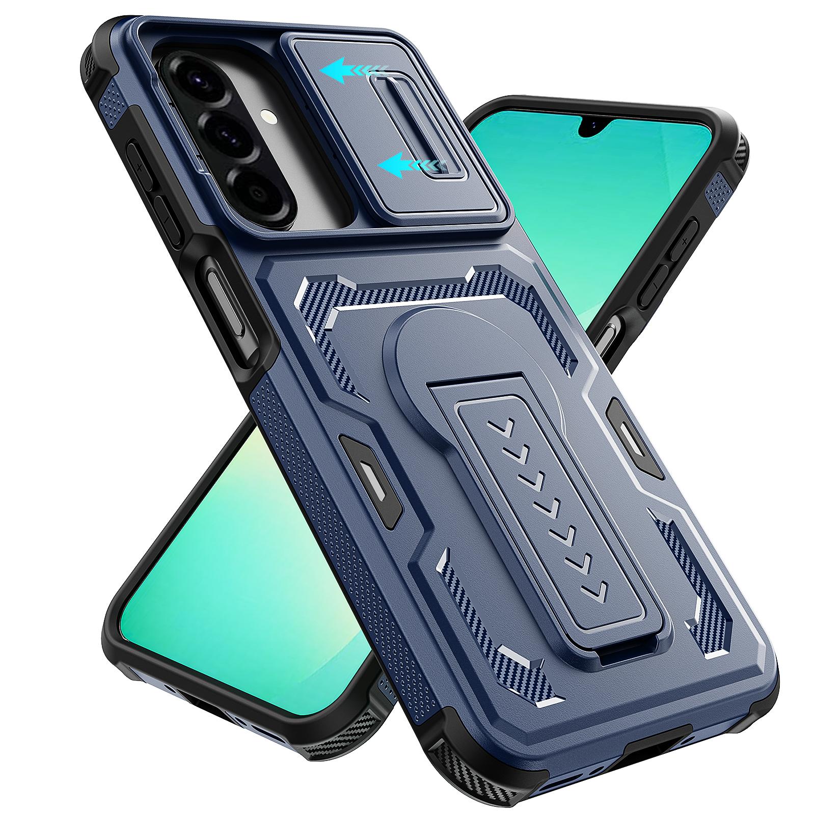 

Fall Protective Funda Cover Case for Samsung Galaxy A57 5G A17 A37 A56 A16 A26 A36 A 57 17 56 Shock Resistant Stand Cases Capa Galaxy A37 синий