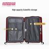 American Tourister 20-inch Wine Red Mirror Finish Carry-on Luggage